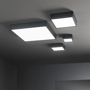 Plafoniera LED KLIO quadrata nera 36W 4000K (Luce naturale) 21 cm.