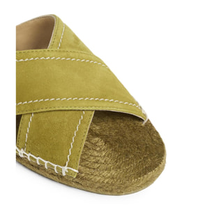 Sandalias planas cuña de 2 cm