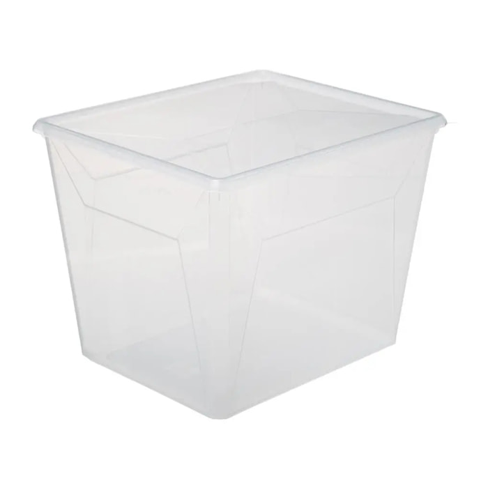 Boîte en plastique transparente 30L Simply+