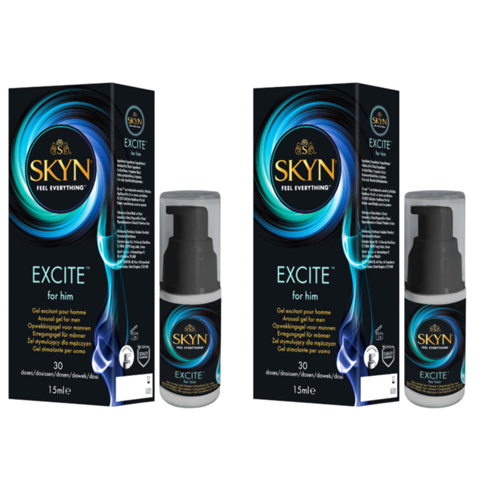 Pack de 2 - SKYN - GEL EXCITE FOR HIM 15ML