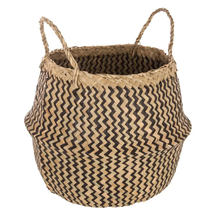 Panier roseau - noir