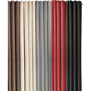 Rideau Polyester Occultant Uni Ombre