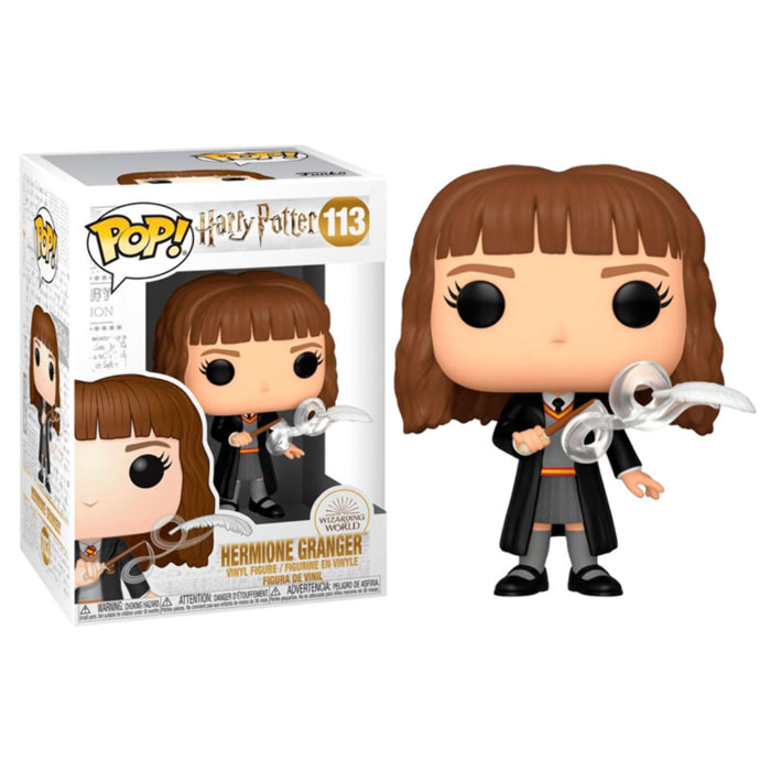 Harry Potter Pop! Film Figure Vinile Hermione con Piuma Volante 9 Cm Funko