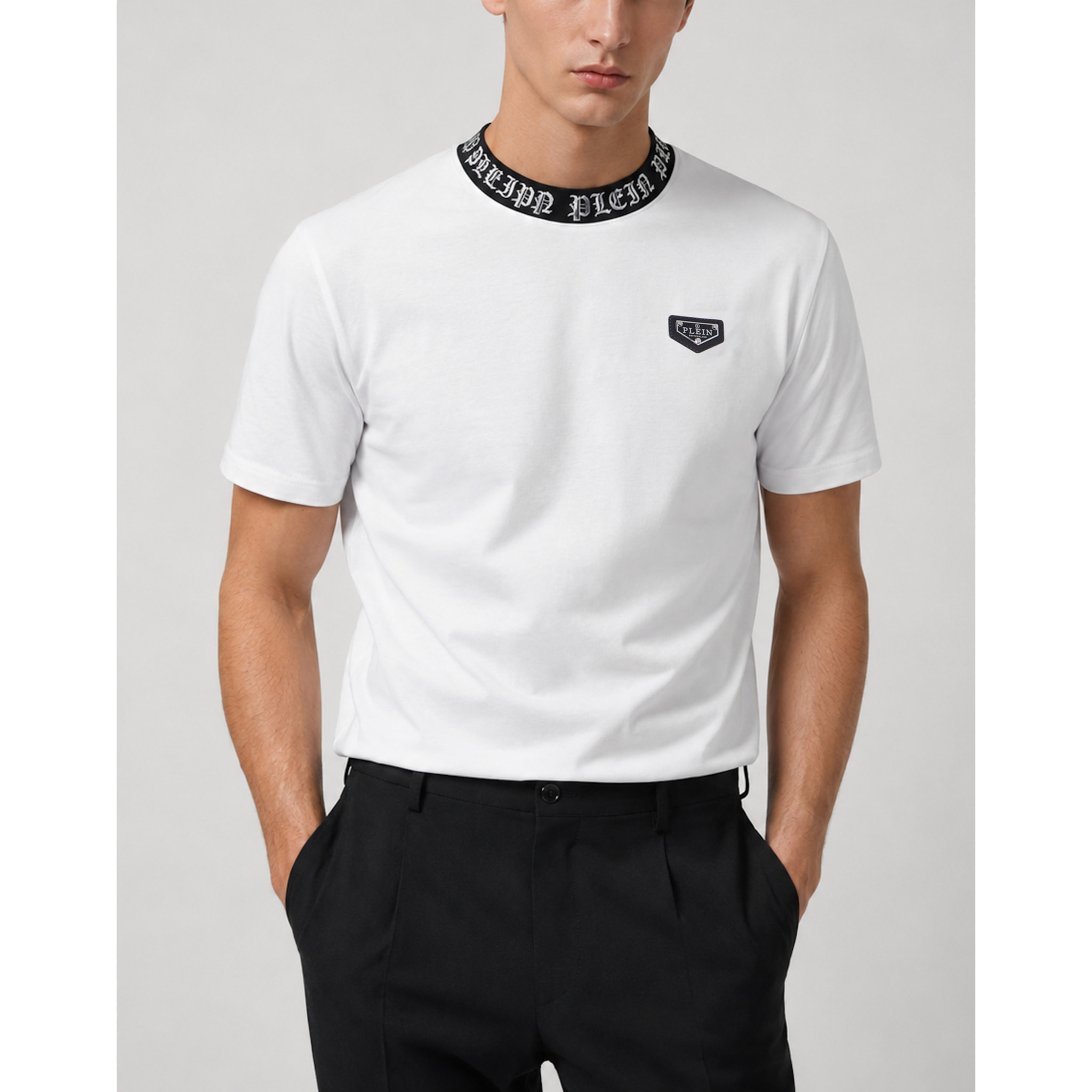 PHILIPP PLEIN Camiseta de cuello redondo y manga corta