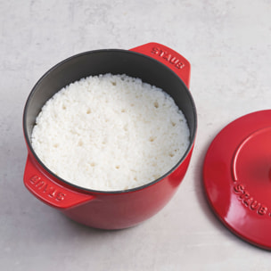 Cocotte à riz 16 cm, Rond(e), Cerise, Fonte