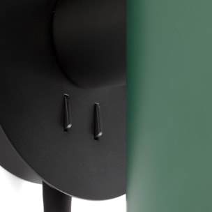 GUADALUPE Lampada da parete con lettore nera/verde