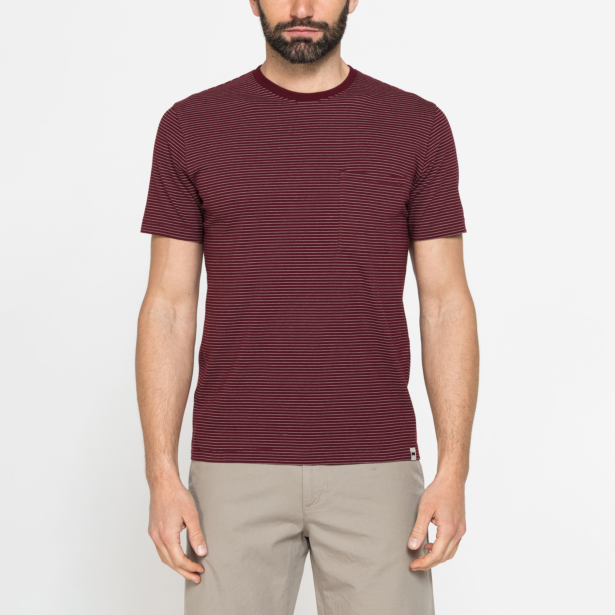 T-SHIRT ESTIVA IN COTONE CON FANTASIA A RIGHE