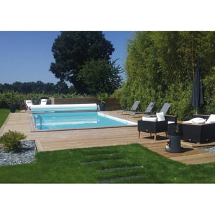 Piscine bois en kit rectangle "Oceano " - 9.20 x 5.20 x 1.44 m