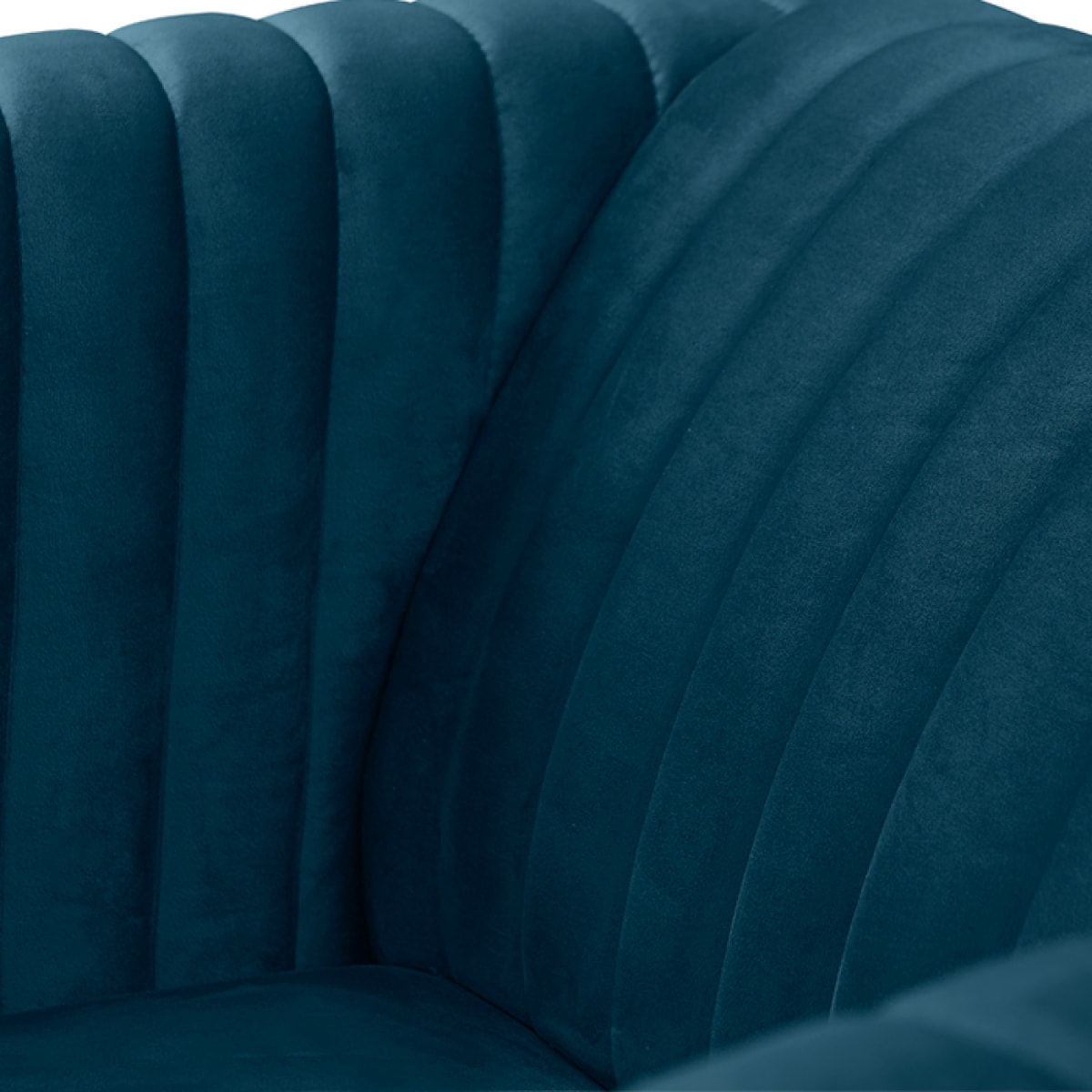 Fauteuil Gatsby en velours bleu foncé