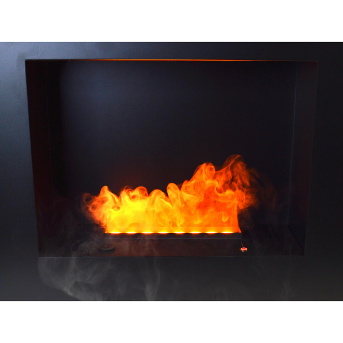 Cheminée décorative murale avec flamme simulée