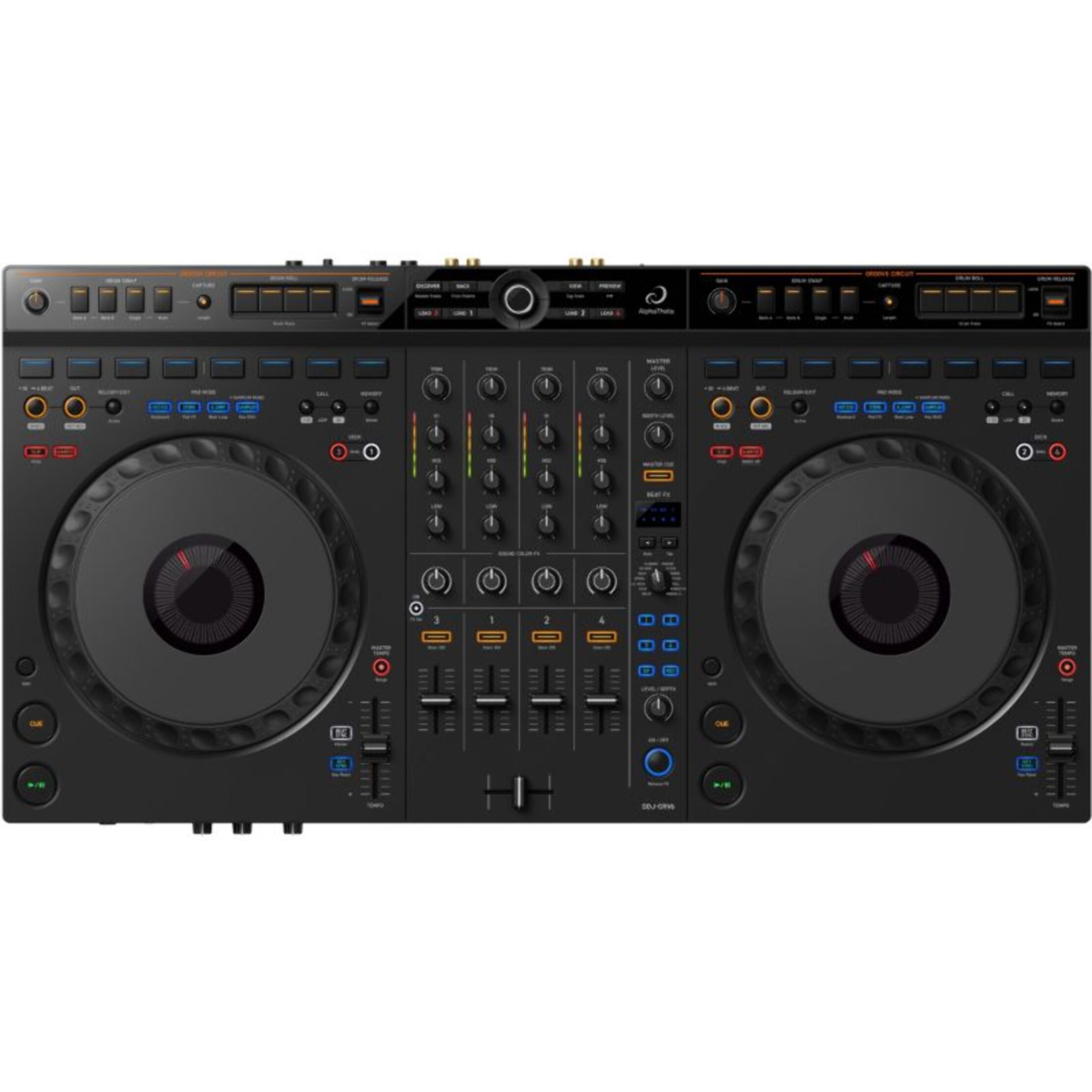 Contrôleur USB ALPHATHETA DDJ-GRV6 - Contrôleur DJ 4 voies