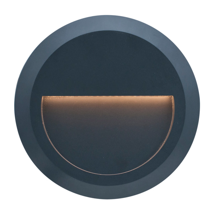 Forlight Siram aplique exterior con luz led blanco cálido en color gris urbano