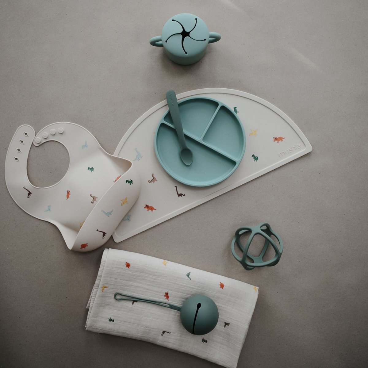 Mushie Mantel Silicona Print