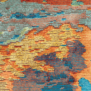 ATIMO Tapis salon kilim, Forme originale, Tissé à la main