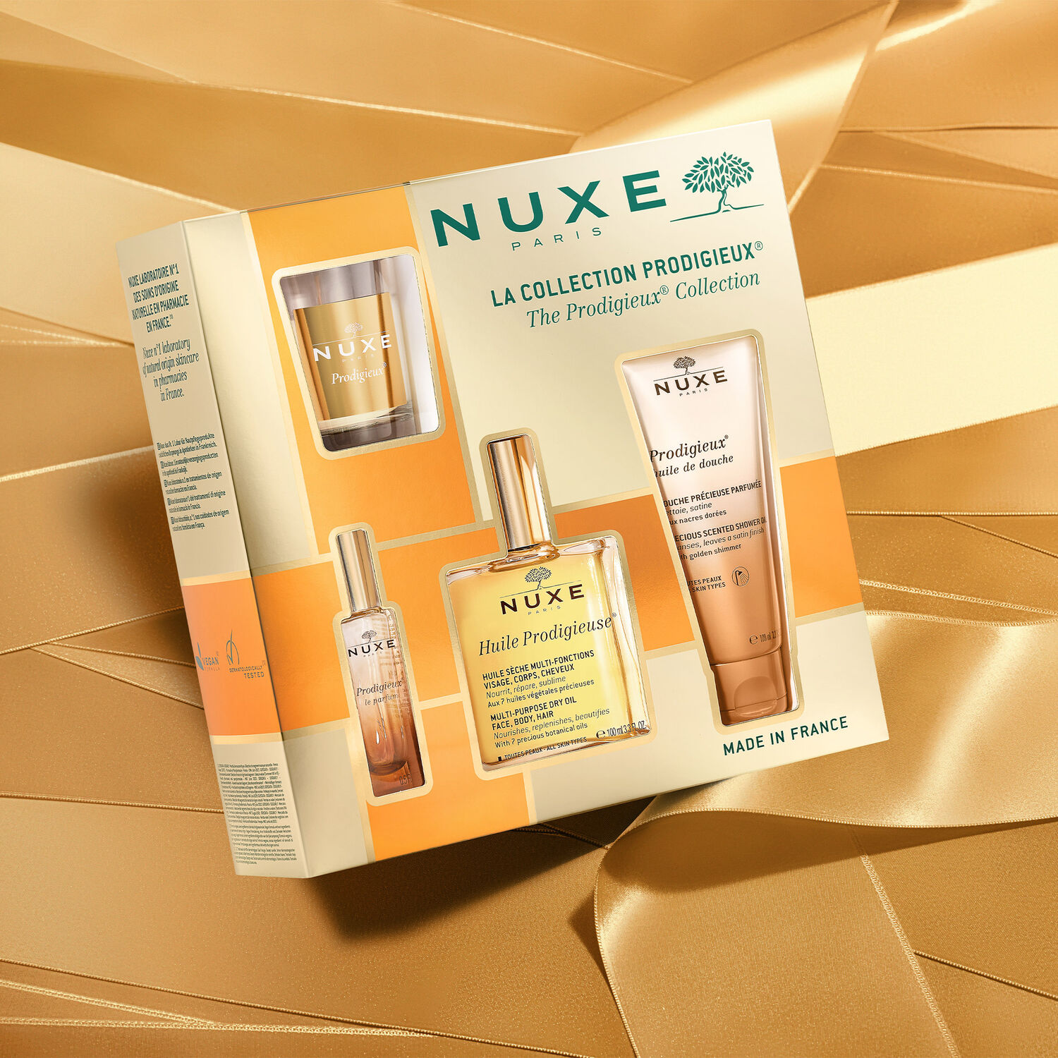 PRODIGIEUX® - Coffret Noël La Collection - Huile Prodigieuse® 100ml + 3 Produits