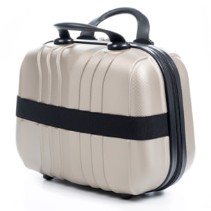 Neceser rígido ultraligero de ABS. Adaptable a trolley.