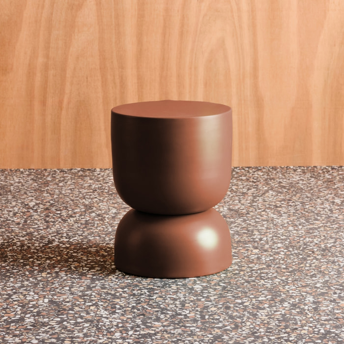 Table d'appoint, bout de canapé, table de chevet métal Ø32 x H42cm MADI