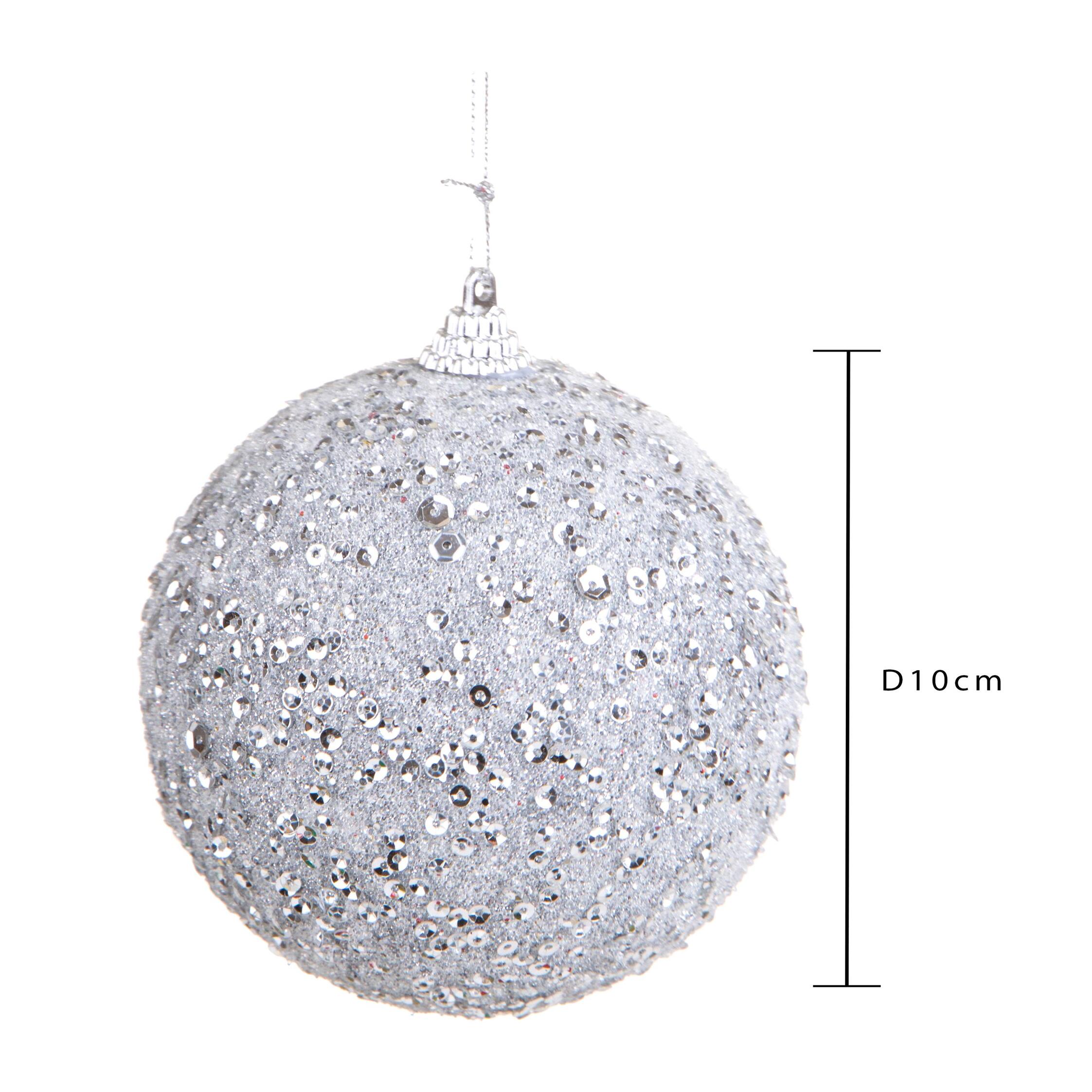 Sfere con strass - Pezzi 2 - ARGENTO - Bianchi Dino SpA