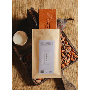 Tablette de chocolat au lait 38% - Bean To Bar - 75g Bio