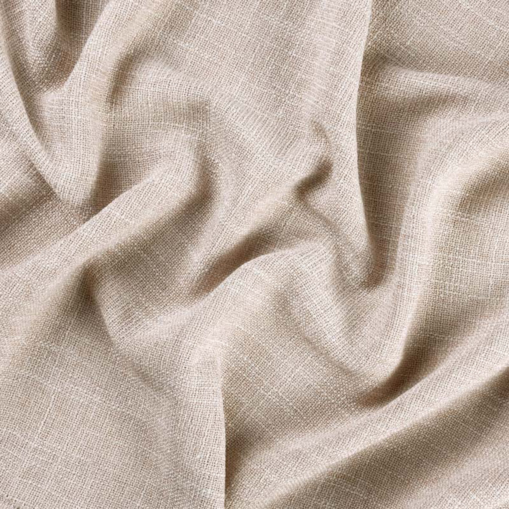 Rideau tamisant  - Effet lin authentique - Beige