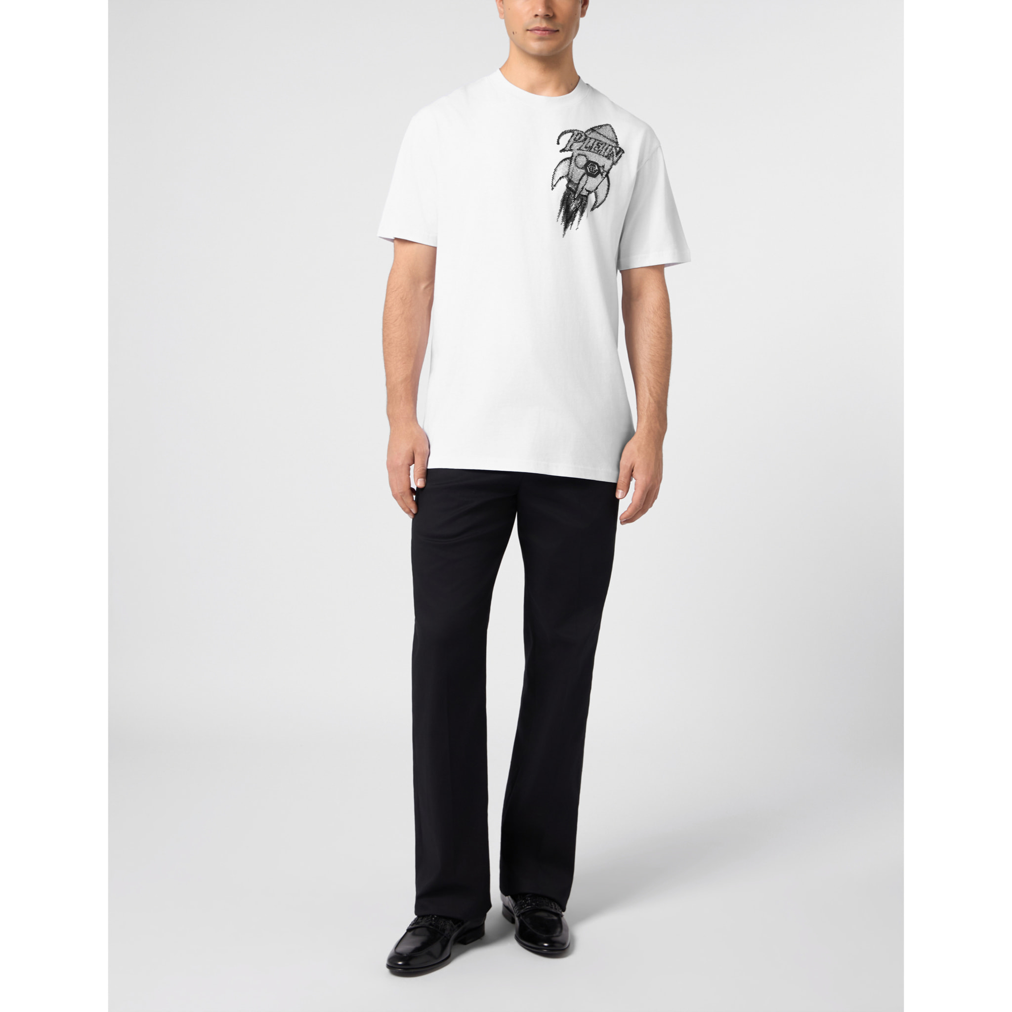 PHILIPP PLEIN Camiseta de cuello redondo y manga corta