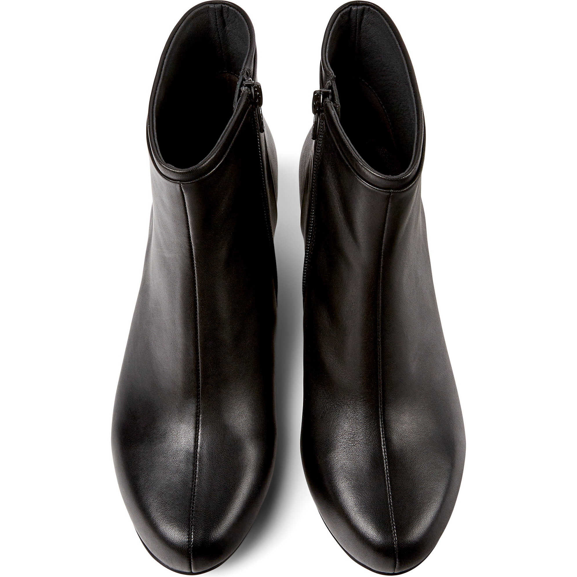 Botines - CAMPER Helena bajo - Negro - Cuero liso