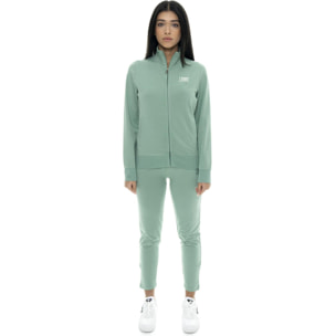 Tuta da donna in cotone non felpato con colletto e zip Leone Summer Bright