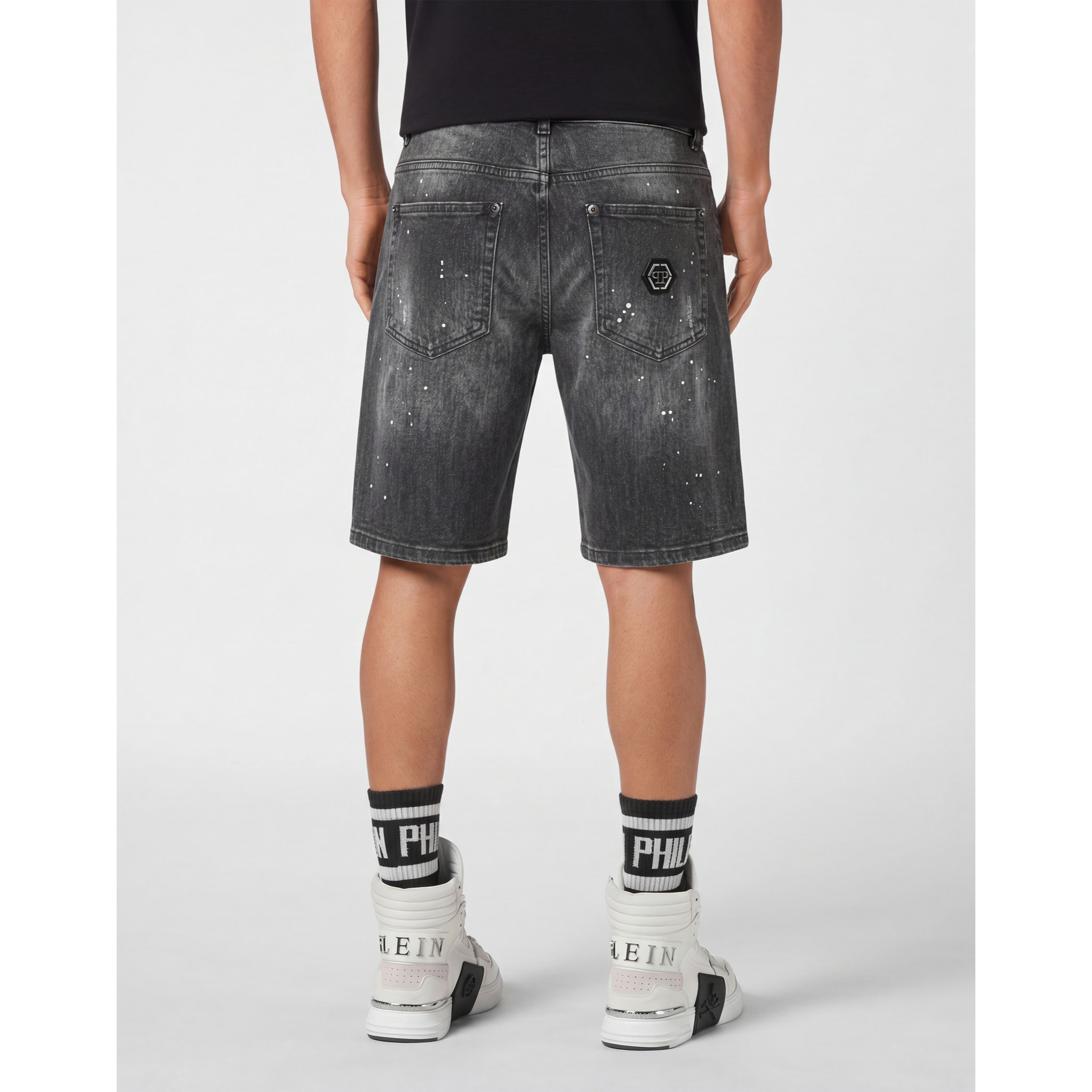 PHILIPP PLEIN Pantaloncini in denim Fermentera BASIC