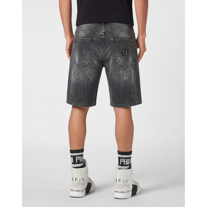 PHILIPP PLEIN Pantaloncini in denim Fermentera BASIC