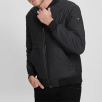 Bomber - coupe-vent - coupe classique - noir