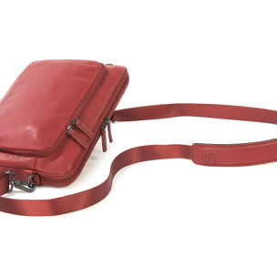 Borsa a tracolla  unisex In Vera pelle Made in Italy 34x23x8,5 cm