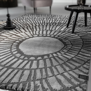 Tapis salon et chambre tissé motif géométrique NALE