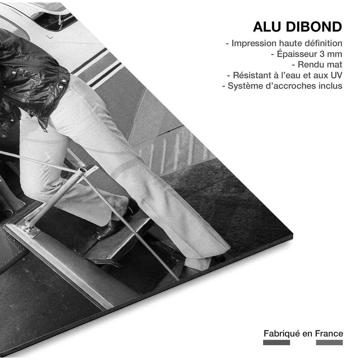 Tableau alain delon et romy schneider à nice  Tableau alu Dibond