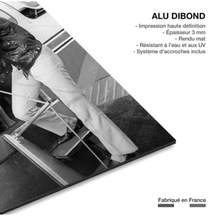 Tableau alain delon et romy schneider à nice  Tableau alu Dibond