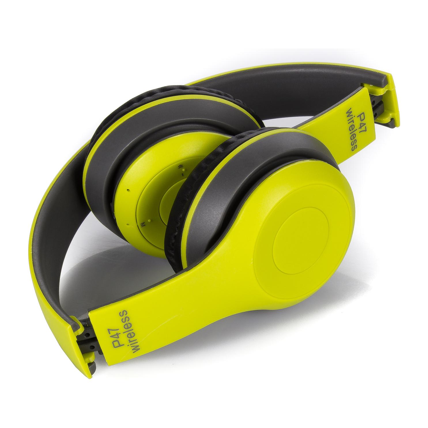 Cascos auriculares P47 Bluetooth 5.0 +EDR con radio FM incorporada y lector de Micro SD.