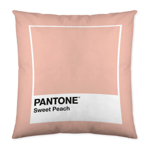 Pantone - Funda de Cojín Estampado - Con Cremallera - Sin relleno - 100% Algodón - Sweet Peach