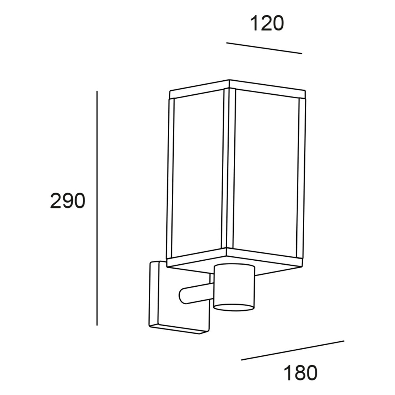 Forlight Aplique Ip44 Pristol E27 15W