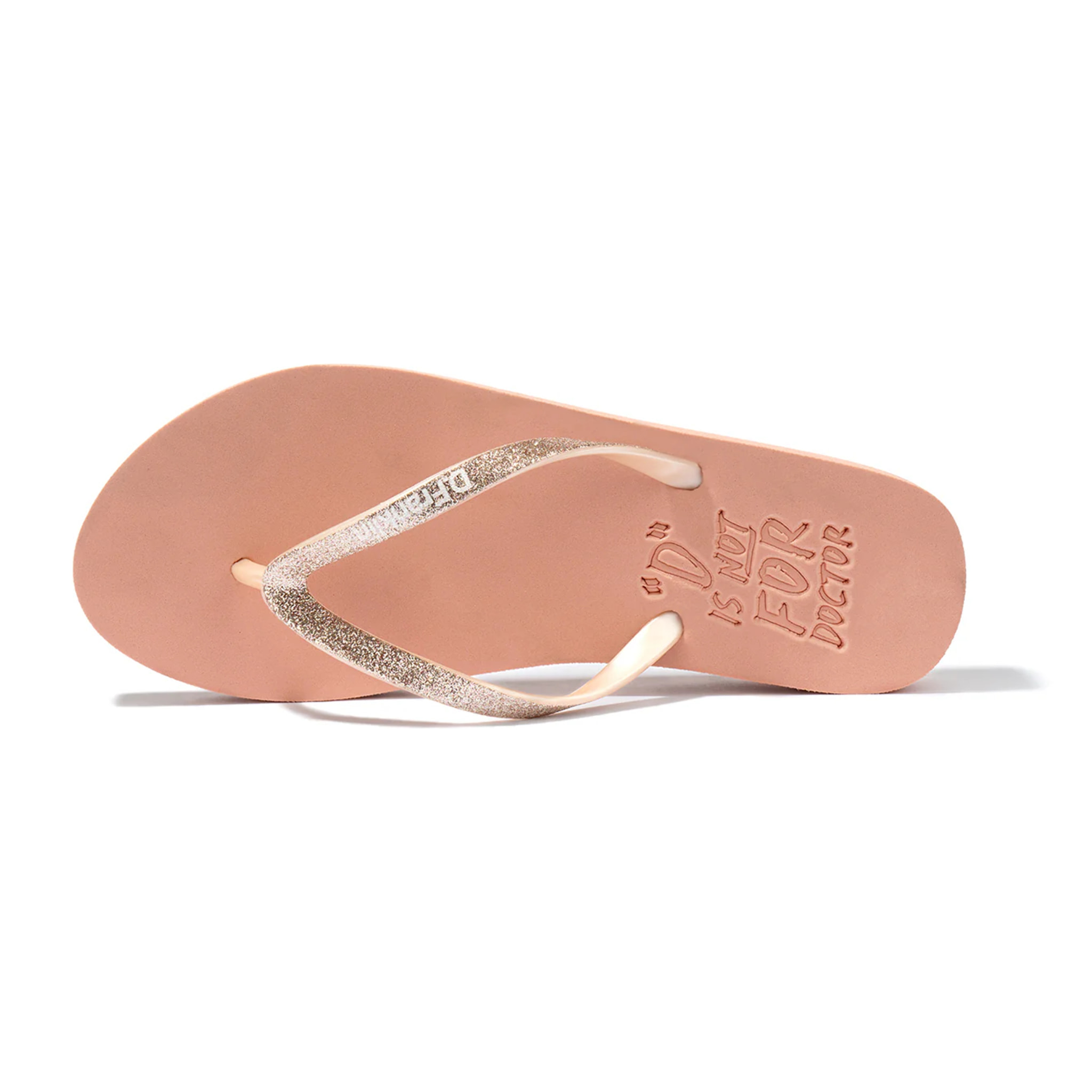 Sandalias Flip Flop Glitter en Rosa D.Franklin