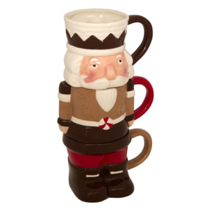 ADT SET 3 MUGS CASSE NOISETTE