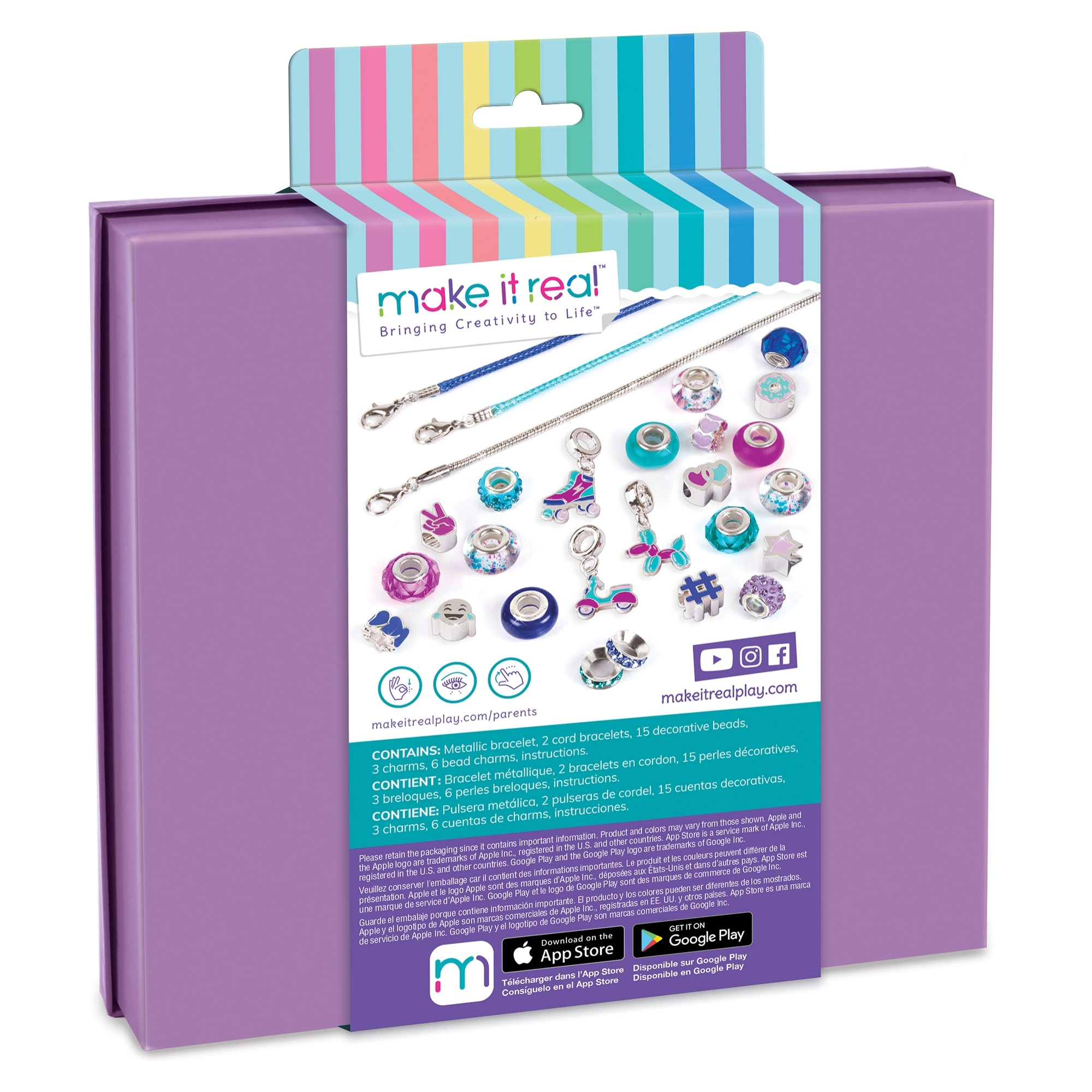 Braccialetti con Punti Luce e Charm: Toni dell'Azzurro