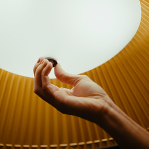 LEDS·C4 Lámpara Colgante Umbrella Ø600 E14 27W Oro 630LM, Iluminación Interior