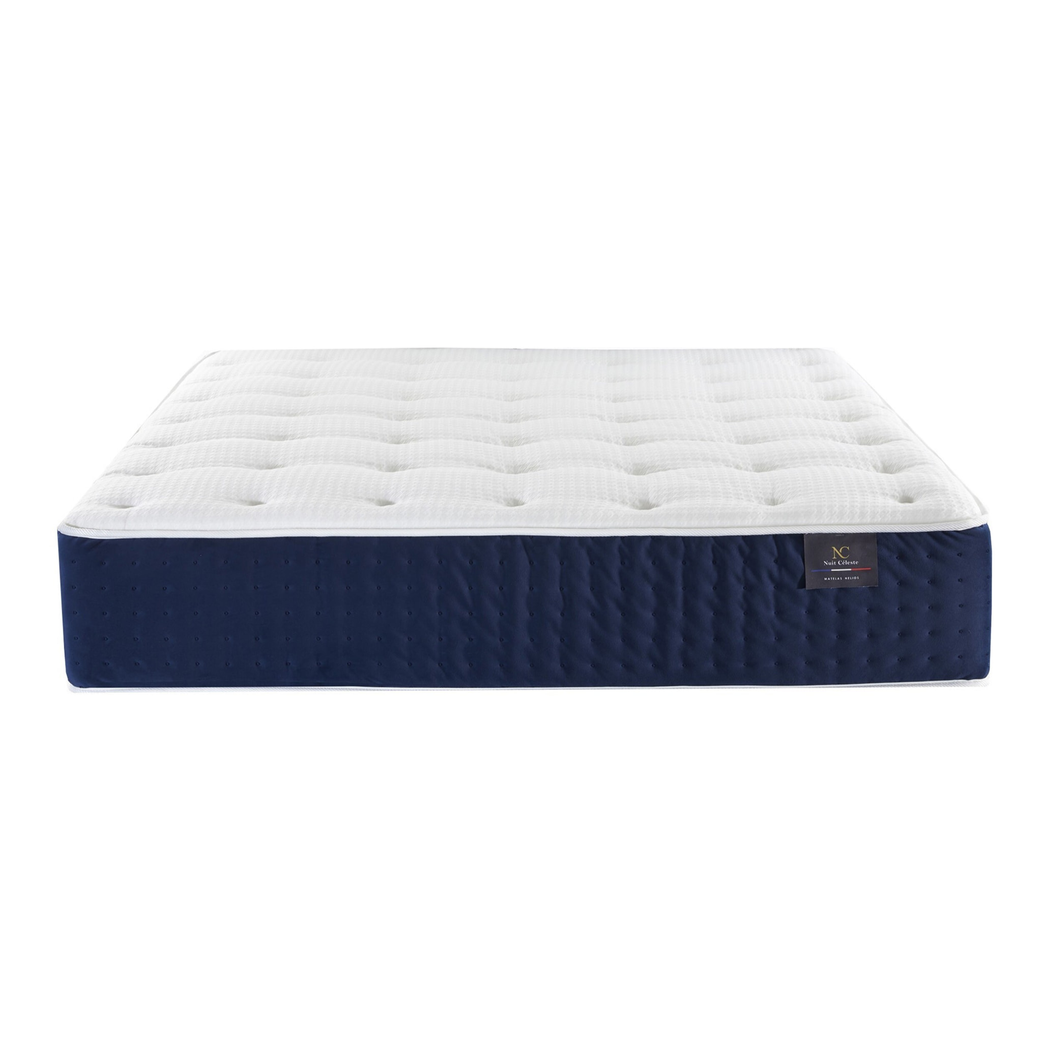 Matelas HÉLIOS à ressorts ensachés, mémoire de forme et latex