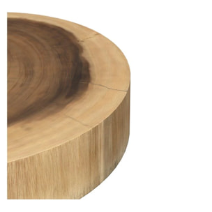 Table d'appoint ronde en bois de suar D35 cm - Janah