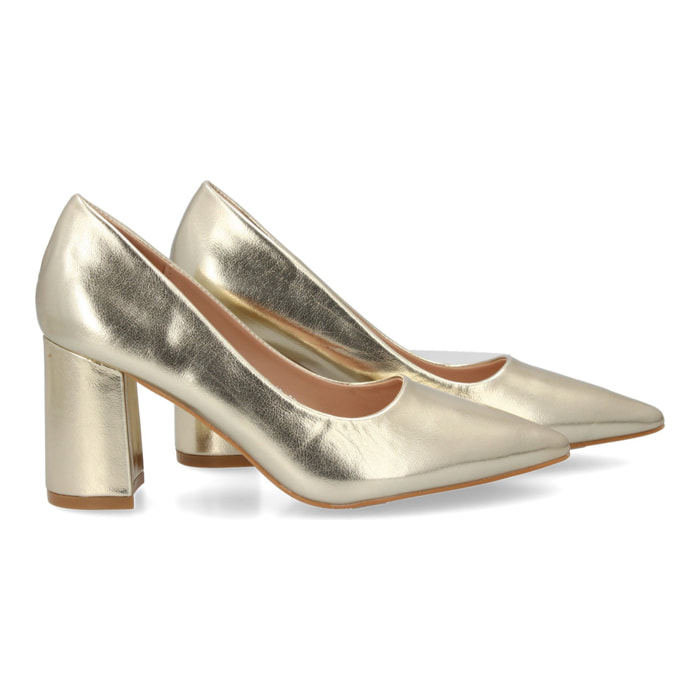 Zapato de Tacon para Mujer, Comodo, Estilo Salon, con Punta Fina