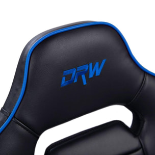 Silla gaming DRW Black Negro - Azul DRW