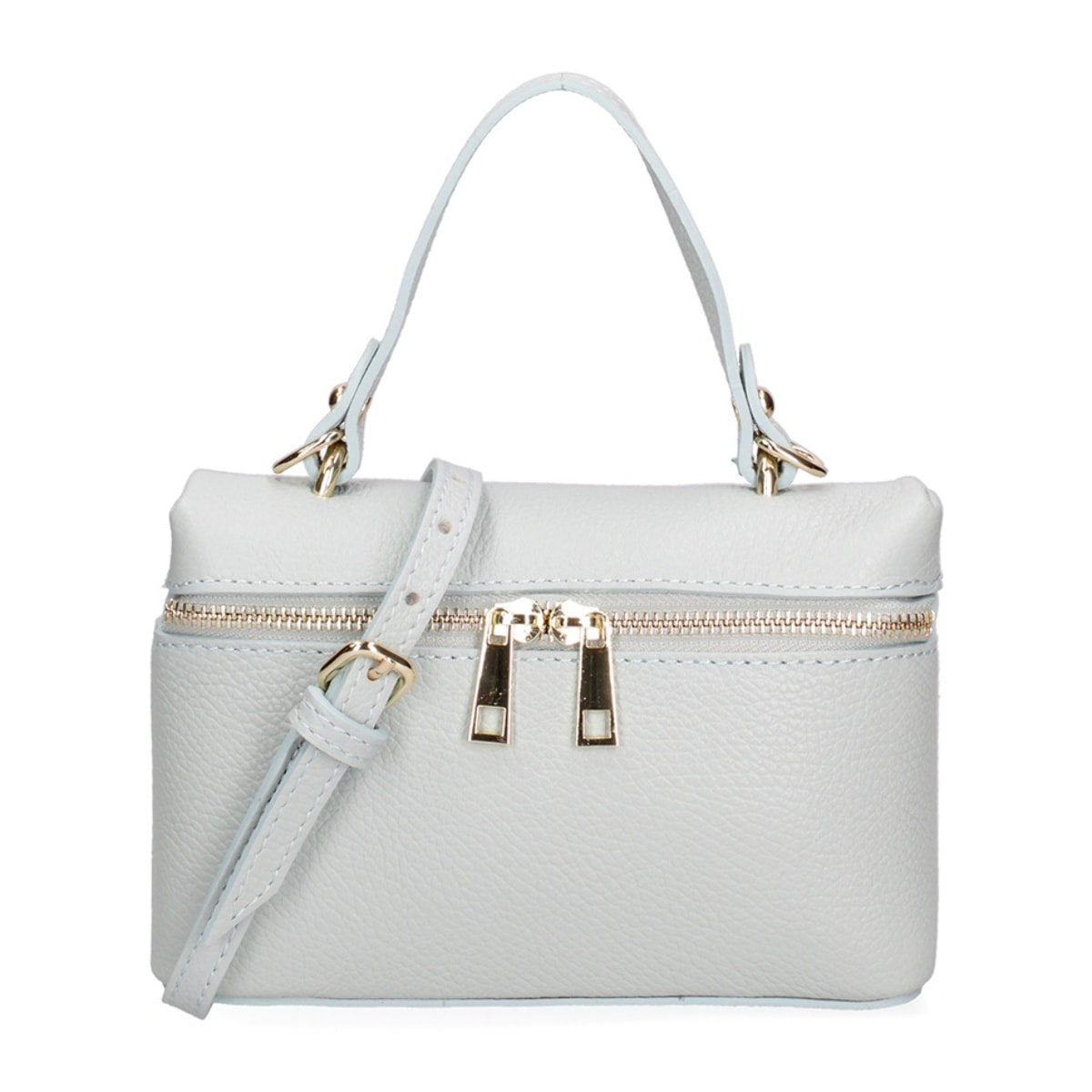 Borsa a mano da donna - Modello False - Vera pelle - 20.0 x 13.0 x 7.0 cm