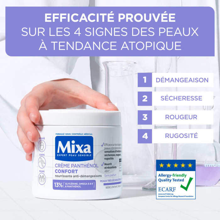 Lot de 6 - Mixa Crème Panthénol Confort 400ml