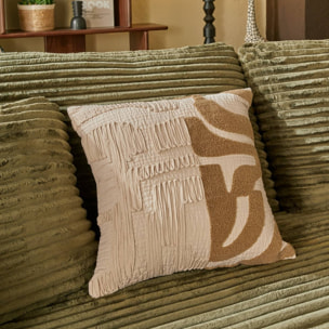 Coussin Nyero carré 45x45cm blanc