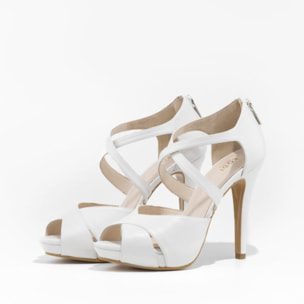 SANDALIAS DE NOVIA BLANCAS GOYA