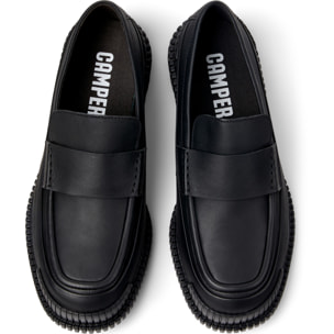 Zapatos de cordones - CAMPER Pix - Negro - Cuero liso